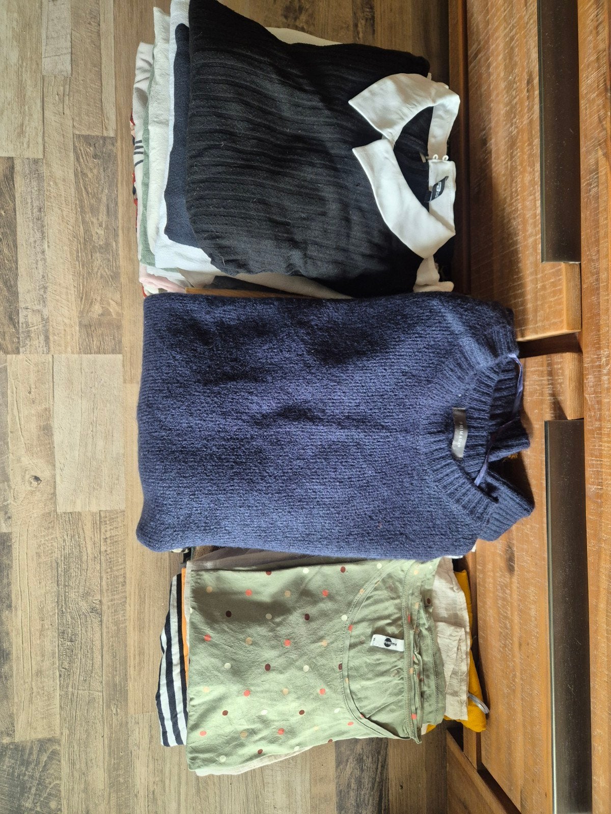 Groot kledingpakket dames: broeken, shirts, truien, blouses, Ophalen of Verzenden, Gedragen, Maat 42/44 (L)