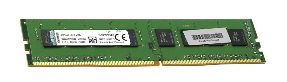 KVR21N15S8/4 Kingston 4GB PC4-17000 DDR4-2133MHz, DDR4, Ophalen of Verzenden, Zo goed als nieuw, Desktop
