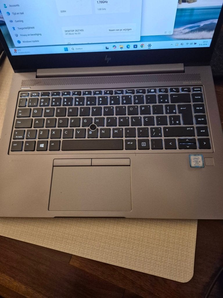HP ZBook 14u G5 i5 8gb 238GB SSD full hd 14inch, Ophalen, 2 tot 3 Ghz, Qwerty, 8 GB