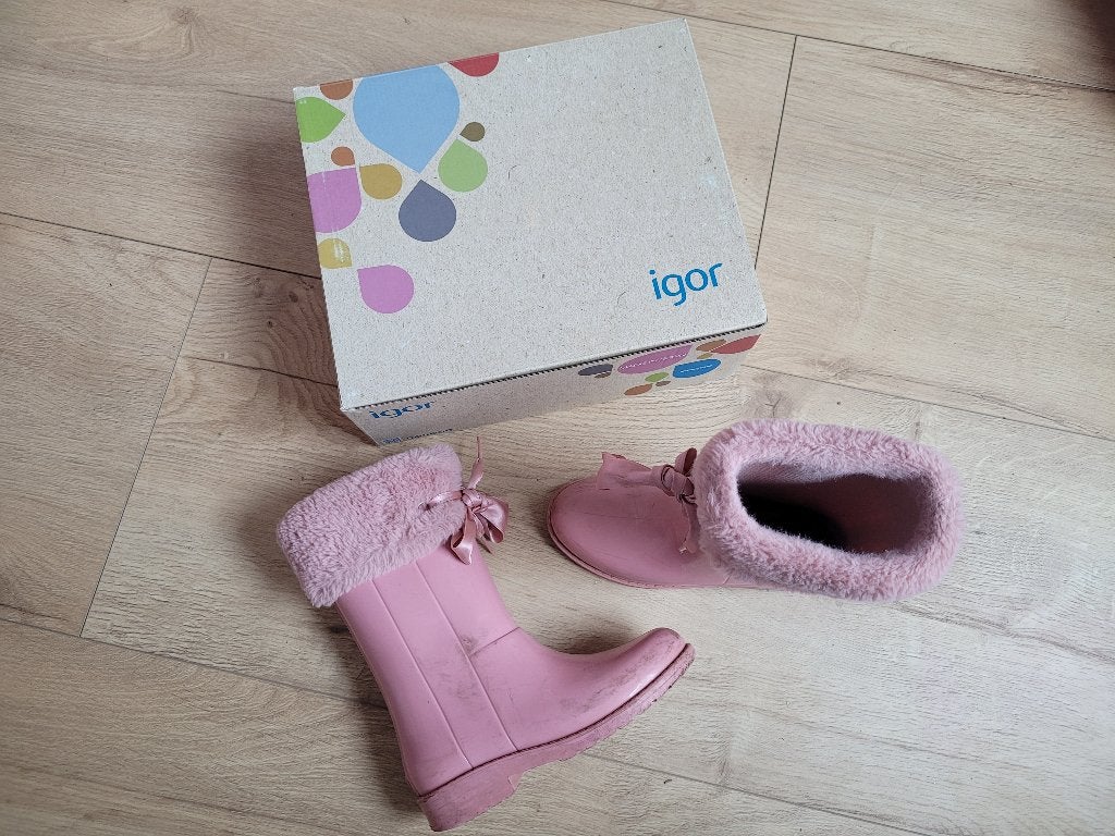 IGOR roze kaplaarzen met bontrand maat 32 ~ SJ2409, Gebruikt, Meisje, Ophalen of Verzenden, Igor