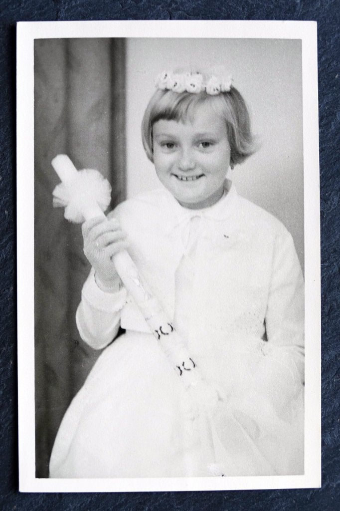 Fotokaart Eerste Heilige Communie, 1966, Duits, Verzamelen, Verzenden, 1960 tot 1980, Ongelopen, Kinderen