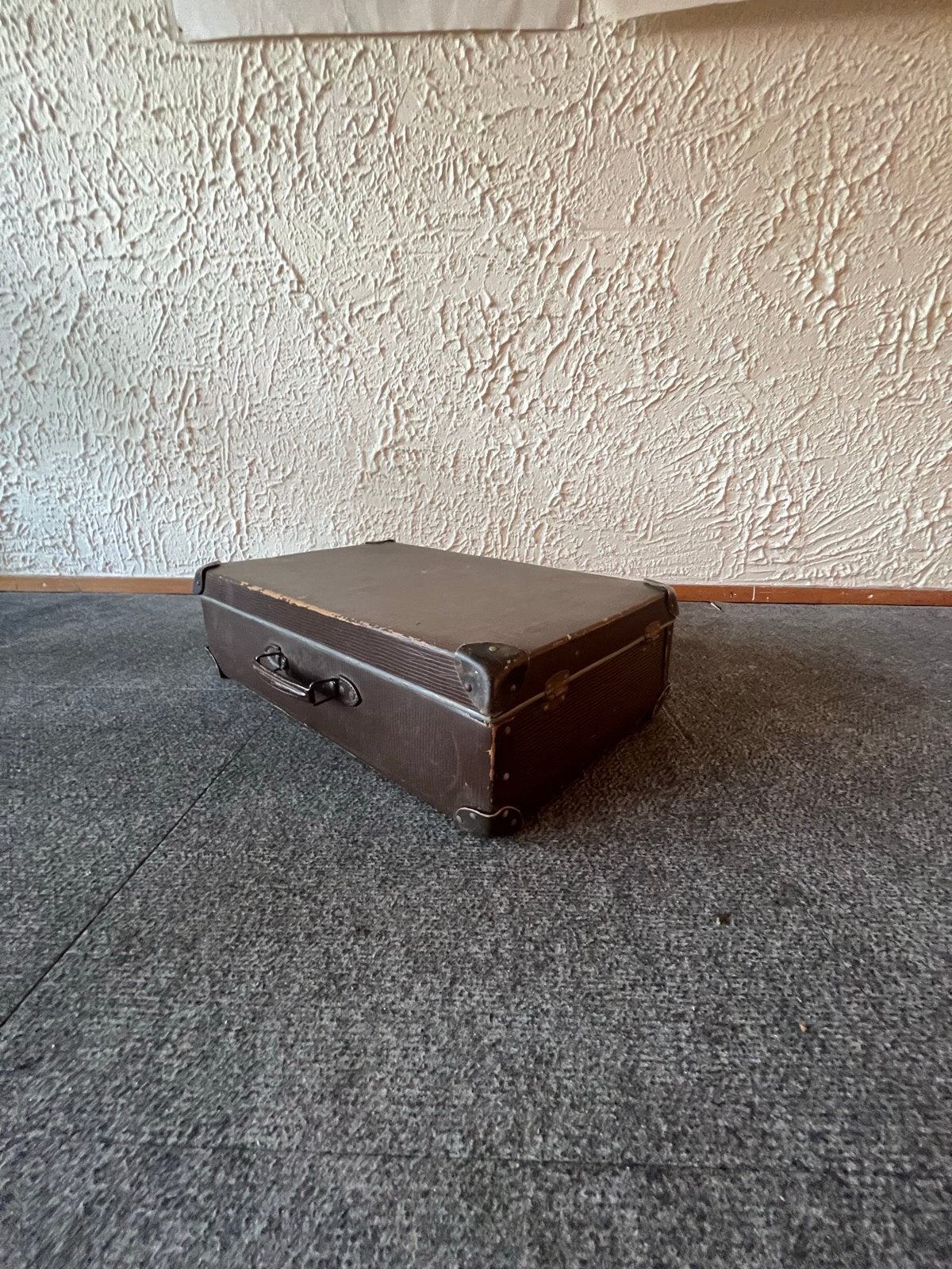 Vintage Bruine Koffer - Decoratief en Praktisch, Ophalen, Overige materialen, Gebruikt, 50 tot 60 cm