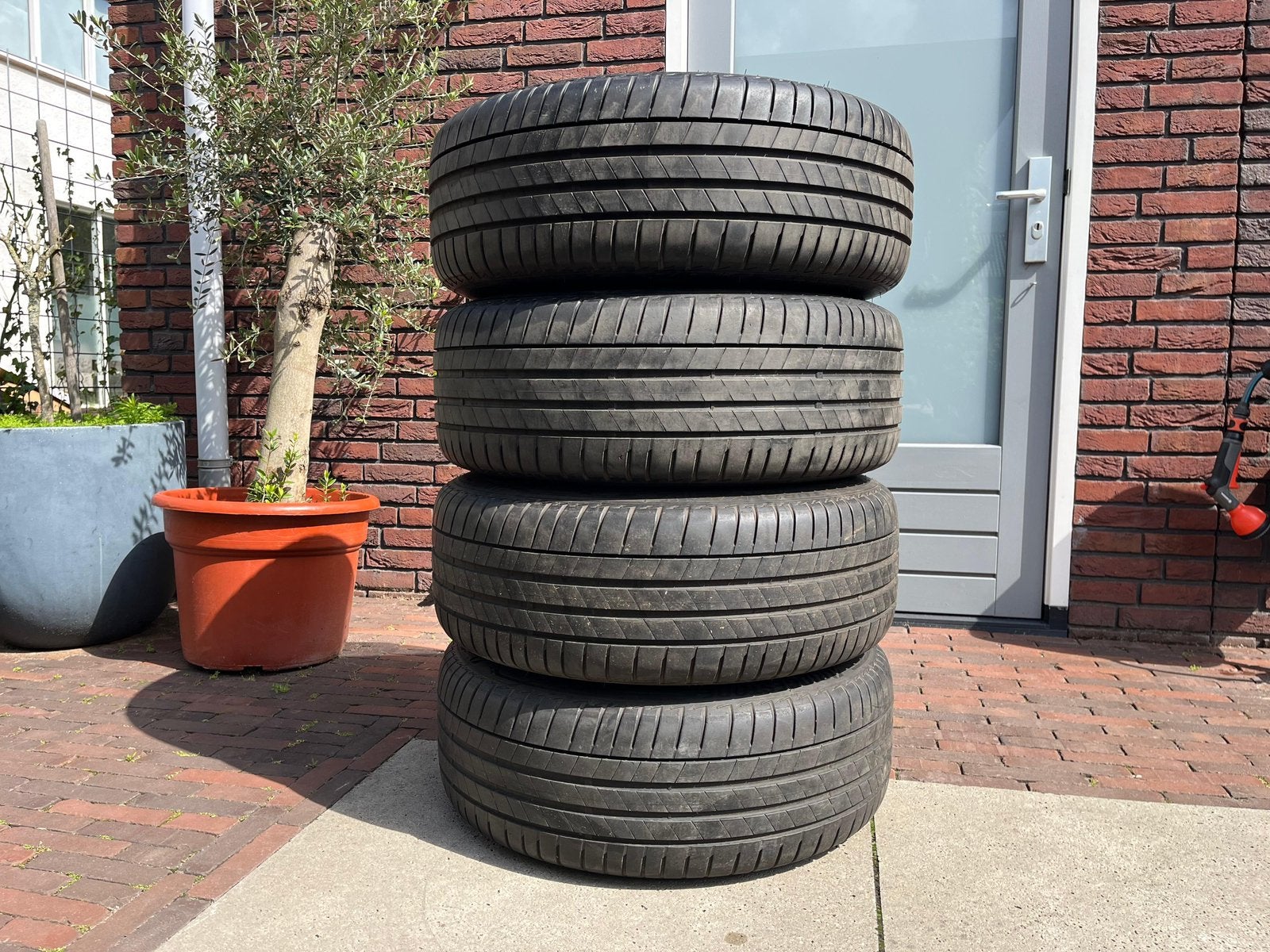 Originele Audi A6 S6 C8 19 inch 5x112 Bridgestone AO, Audi, Banden en Velgen, Personenwagen, **