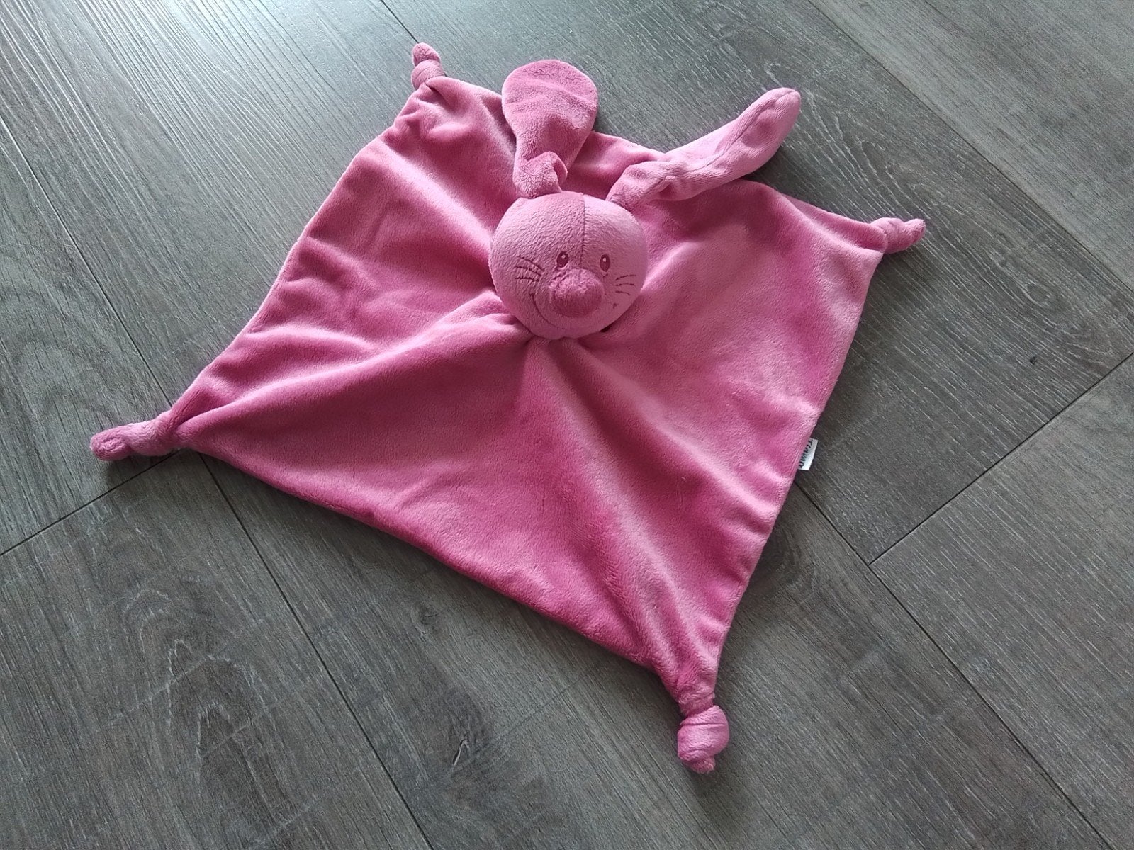 Roze bunny basic konijn knuffeldoekje, Ophalen of Verzenden, Konijn