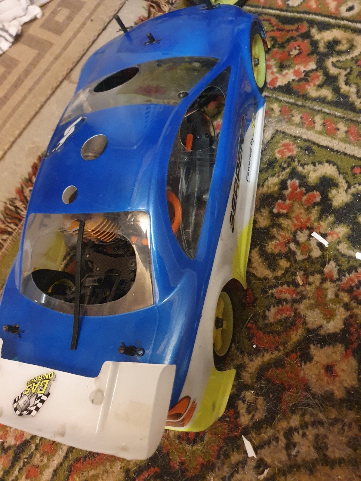 Serpent 710 RC-auto. carbon 1.10, Ophalen of Verzenden, Groter dan 1:32, Auto, Overige merken