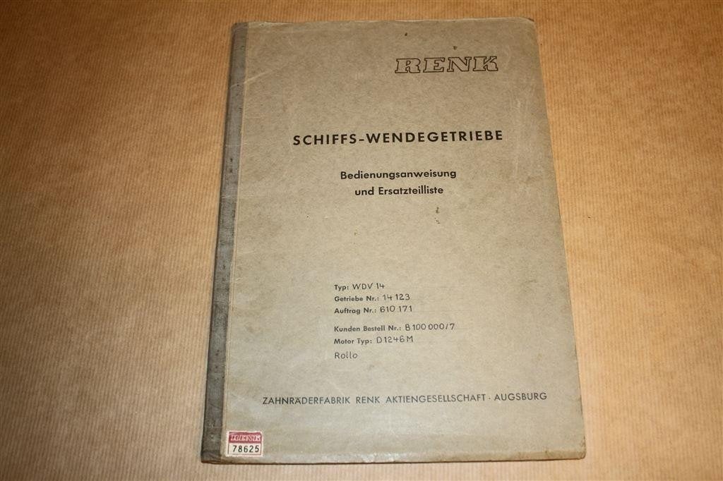 Renk - Schiffs-Wendegetriebe - Oude uitgave 1950 !!, Ophalen of Verzenden, Gelezen, Bouwkunde