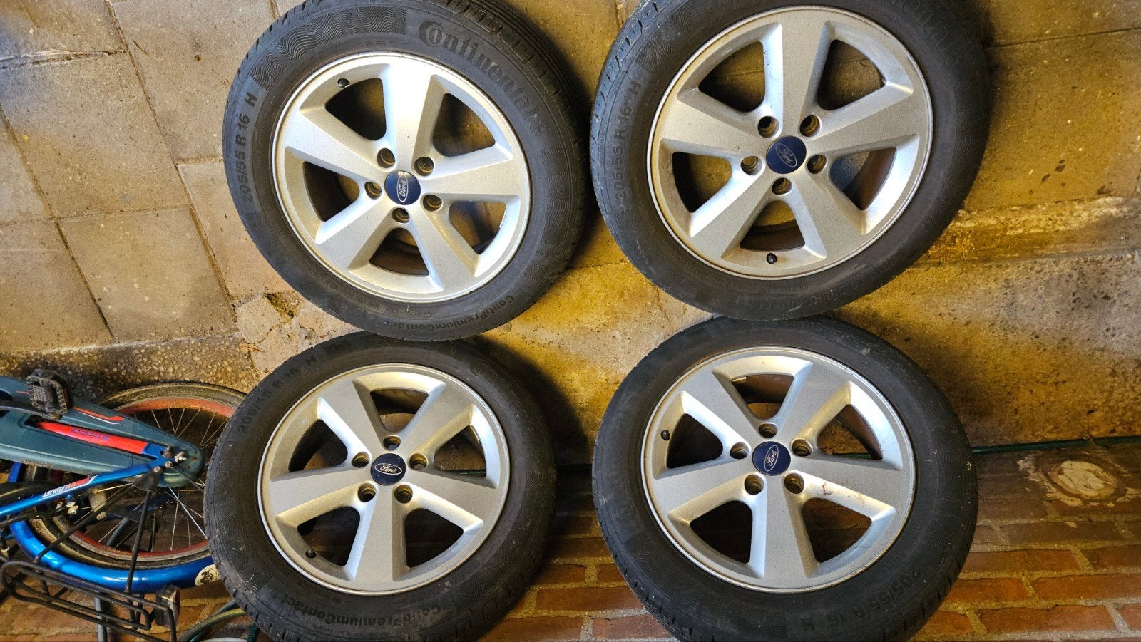 Originele Ford Focus MK2 Velgen 205/55 R16 H, Auto-onderdelen, Banden en Velgen, Ophalen, 16 inch, Banden en Velgen, 205 mm