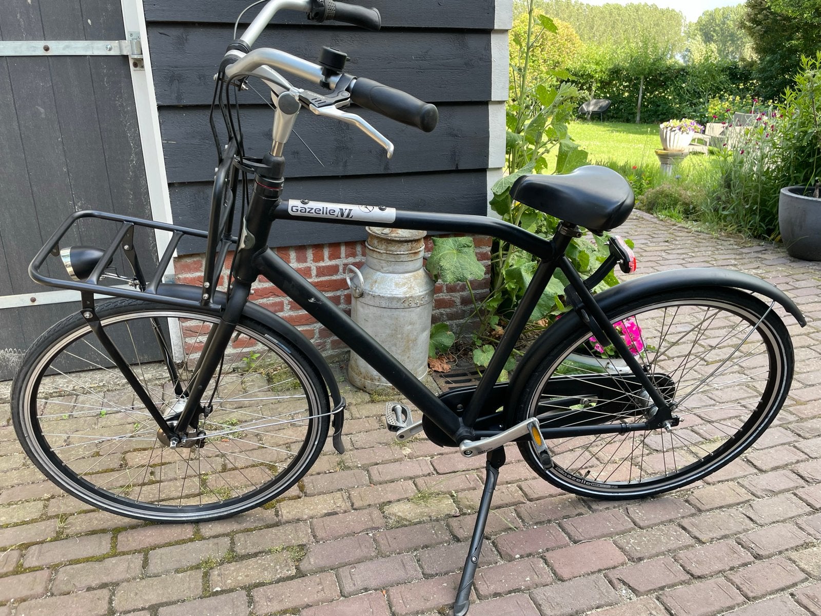 Gazelle NL Transportfiets - Zwart, 3 versnellingen, Ophalen, Gebruikt, Versnellingen, 57 tot 61 cm