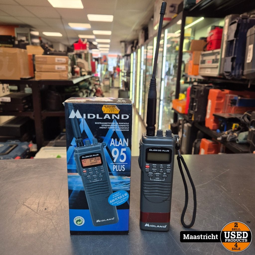 MIDLAND ALAN 95 PLUS AM/FM CB TRANSCEIVER 400 CH, Telecommunicatie, Portofoons en Walkie-talkies, Flex Ltd., Gebruikt, https://flex.com/contact-us