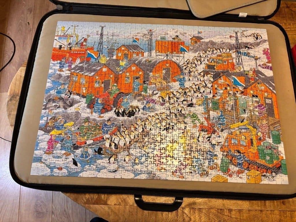 Jan van Haasteren Zuidpool expeditie 1000 stukjes, Ophalen, 500 t/m 1500 stukjes, Gebruikt, Legpuzzel