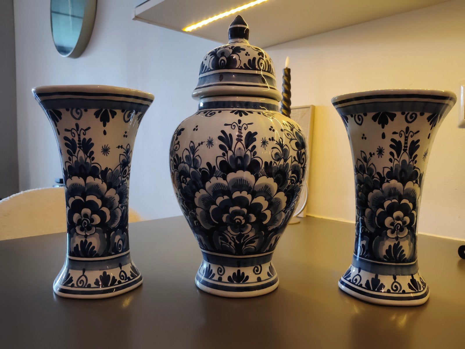 Delfs blauw, Ophalen