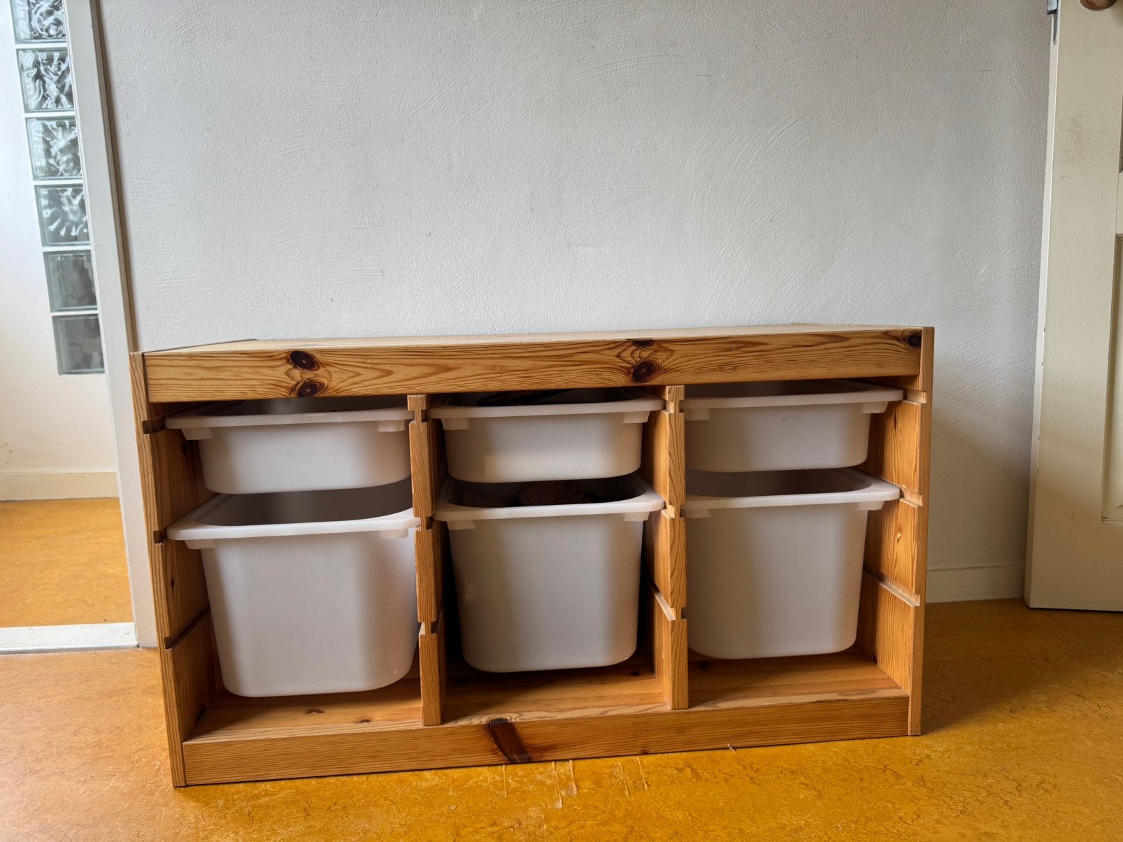 Ikea Trofast grenen met 6 bakken, Huis en Inrichting, Ophalen, Zo goed als nieuw, Minder dan 150 cm, Minder dan 100 cm