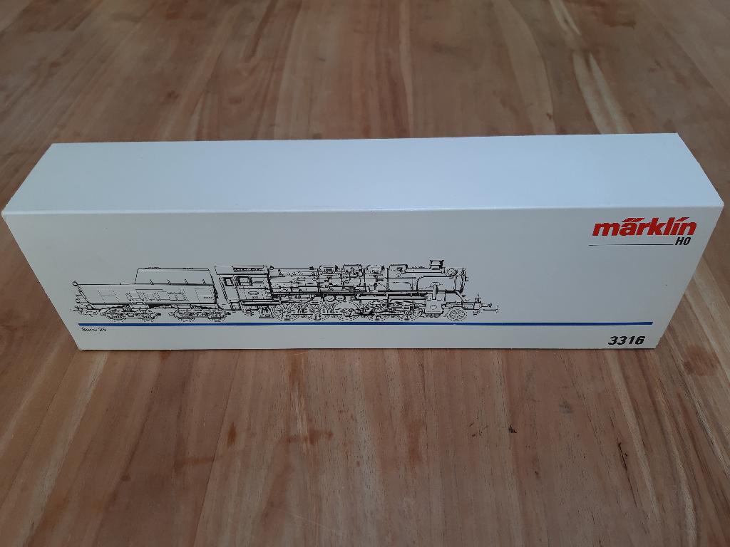 Märklin 3316 Stoomlokomotief serie 25 SNCB in nieuwstaat, Wisselstroom, Locomotief, Ophalen of Verzenden, Zo goed als nieuw