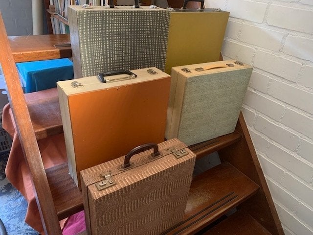 Platenkoffers, vintage, Verzamelen, Retro, Ophalen of Verzenden, Overige typen