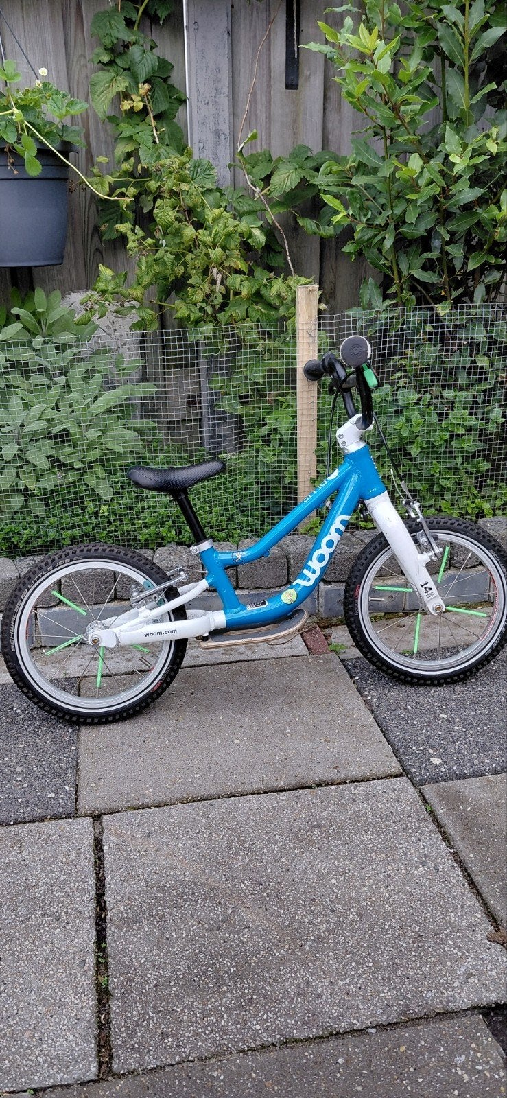 Woom Go 1 Plus 14 inch loopfiets, Ophalen, Gebruikt, Velgrem, Minder dan 16 inch