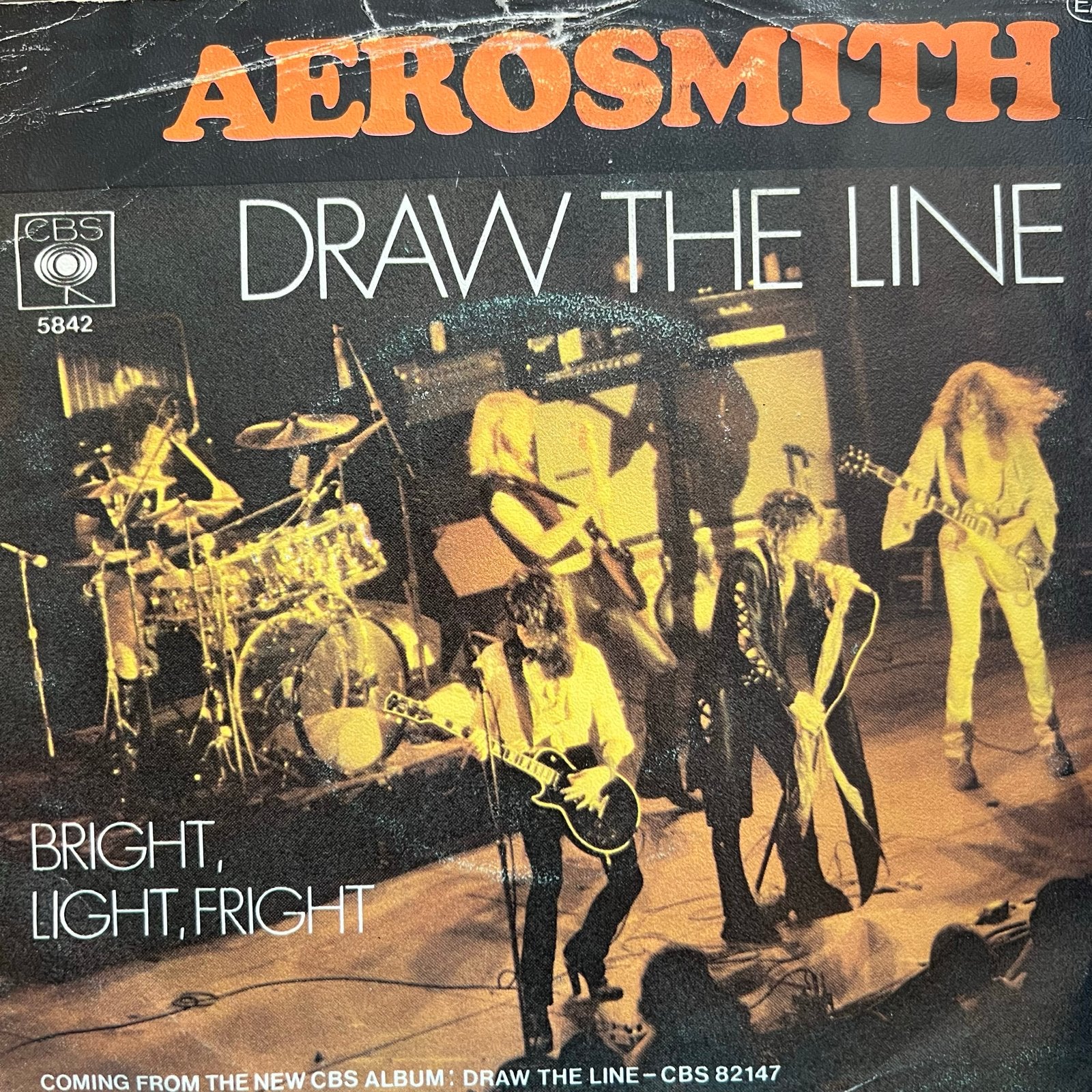 Aerosmith - Draw The Line / Bright, Light, Fright (7 inch), Ophalen of Verzenden, Gebruikt, 7 inch