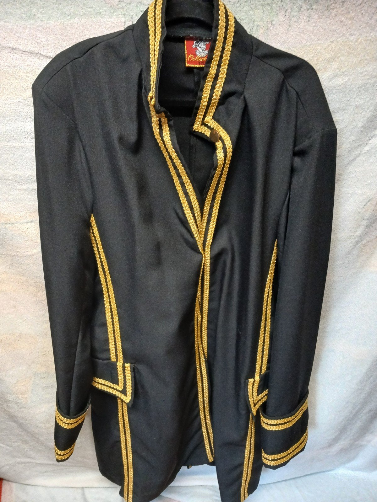 Carnavalsjas zwart met goud - Maat XXL, Maat 46/48 (XL) of groter, Ophalen of Verzenden, Kleding, Gedragen