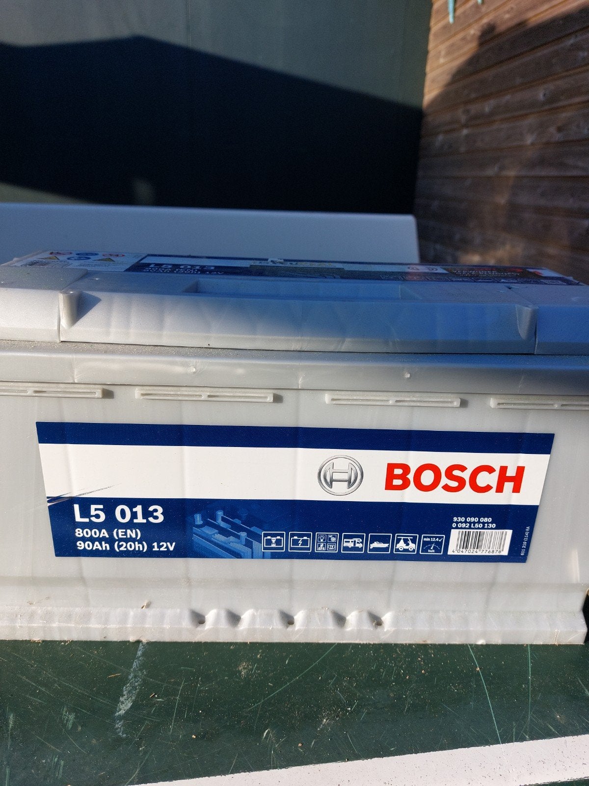 Bosch L5 013 90Ah 800A 12V Accu  1 jaar garantie, Auto-onderdelen, Accu's en Toebehoren, Bosch, Gebruikt, ., Ophalen of Verzenden