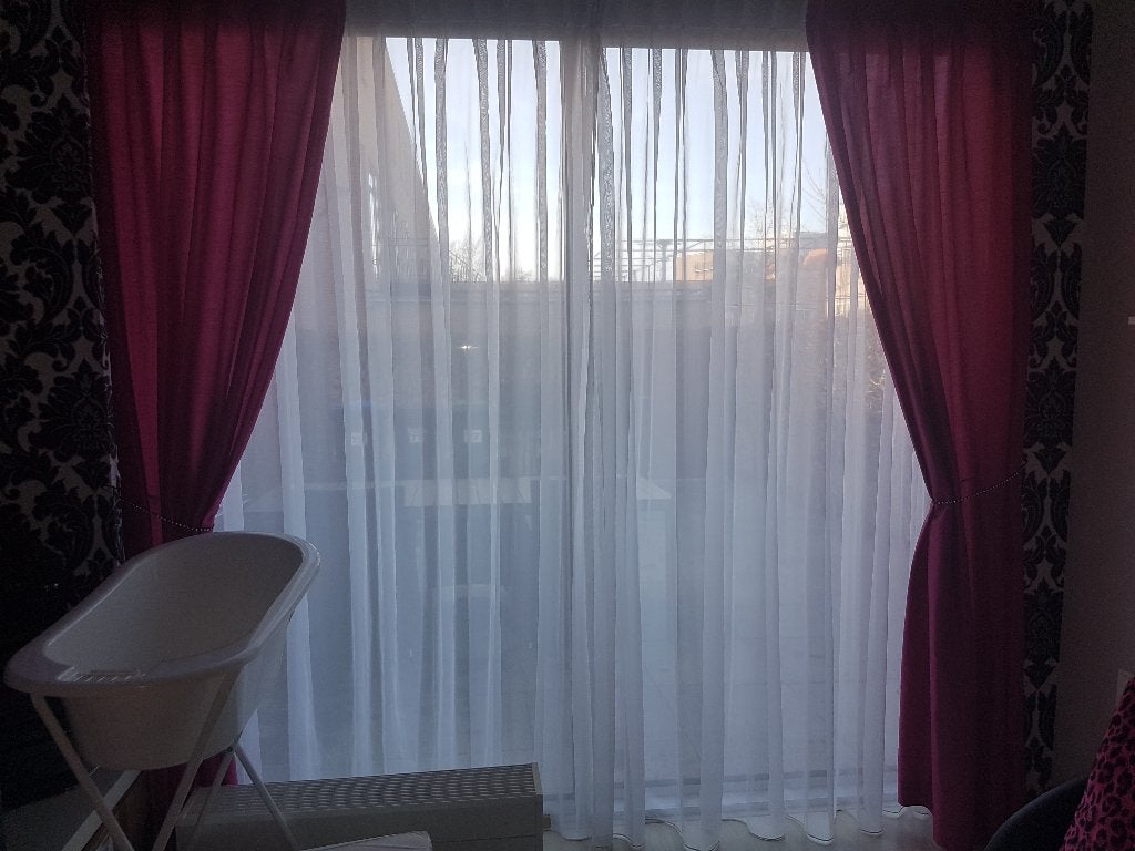 Roze siergordijnen, Huis en Inrichting, Ophalen, Roze