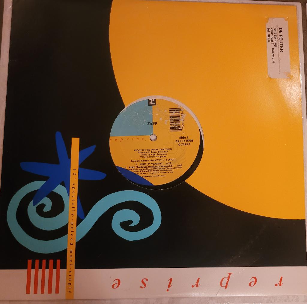 Zapp - Fire, Ophalen of Verzenden, Gebruikt, 12 inch, R&B en Soul