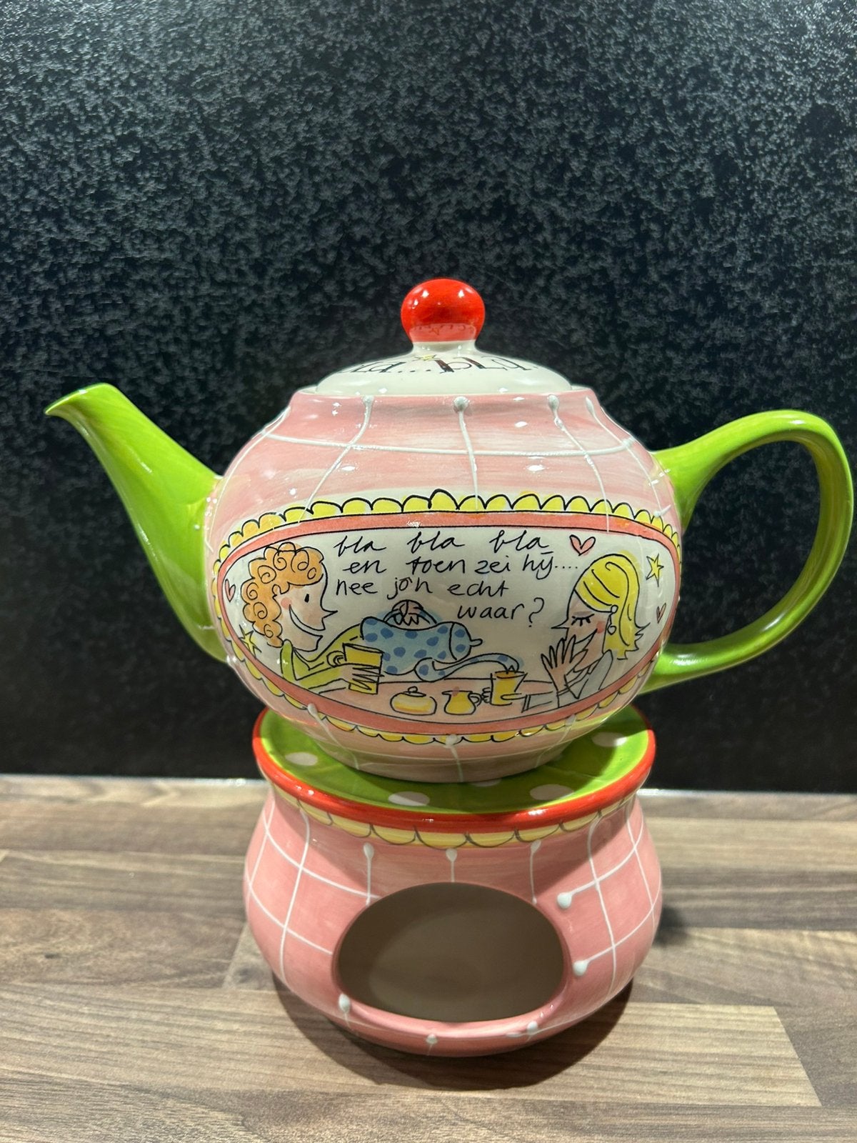Theepot met warmhouder Blond Amsterdam, Huis en Inrichting, Keuken | Servies, Blond Amsterdam, Overige typen, Ophalen of Verzenden