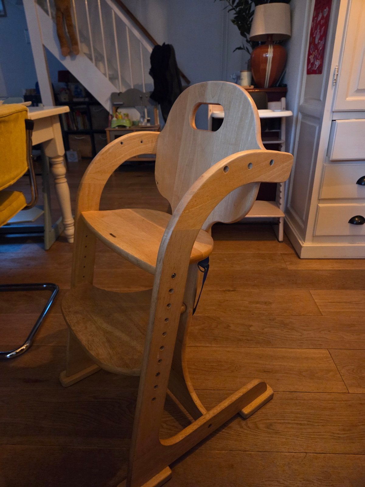 Houten meegroeistoel voor kinderen, Ophalen of Verzenden, Gebruikt, Meegroeistoel, Aanschuifbaar