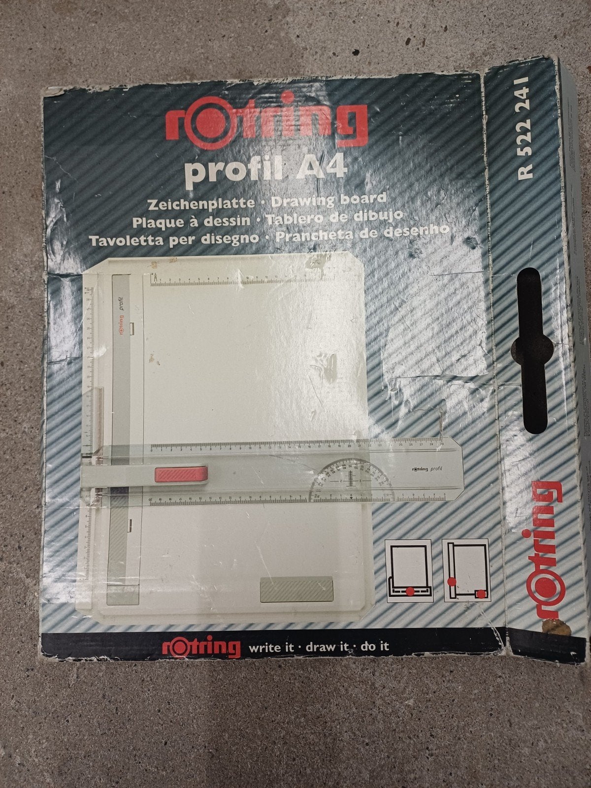 Rotring Profil A4 Tekenbord - Nieuw in Doos, Doe-het-zelf en Verbouw, Tekentafels, Gebruikt, Minder dan 130 cm, Ophalen