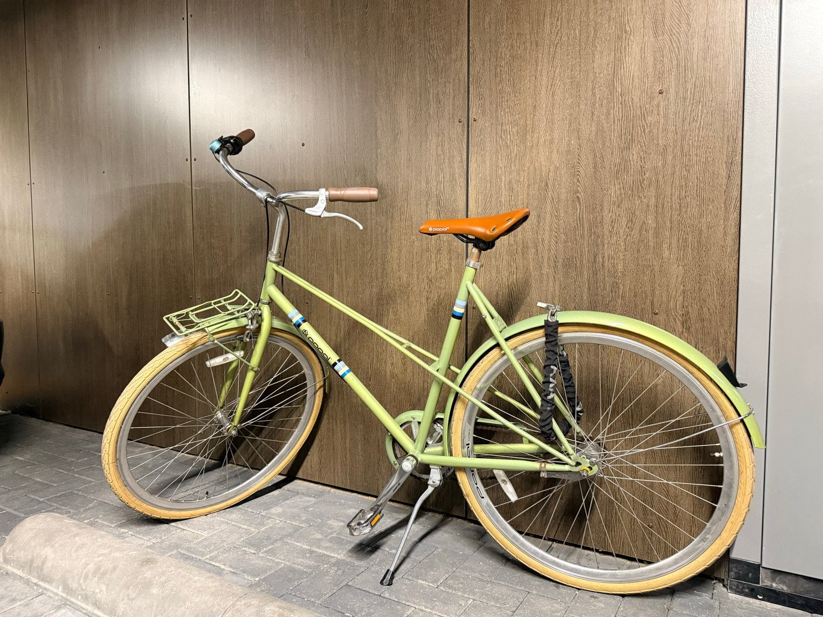 Popal damesfiets - groen, amper gebruikt, Terugtraprem, Gebruikt, Versnellingen, 56 cm of meer