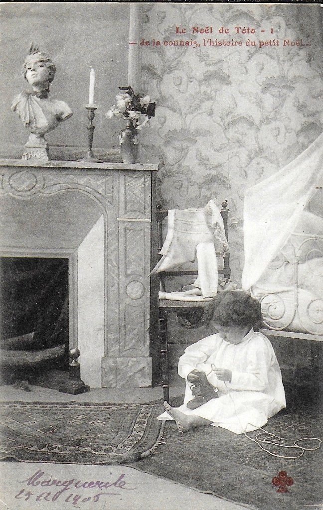 Z406 Gelopen ansichtkaart Kerst van Toto, Verzenden, 1940 tot 1960, Gelopen, Feest(dag)