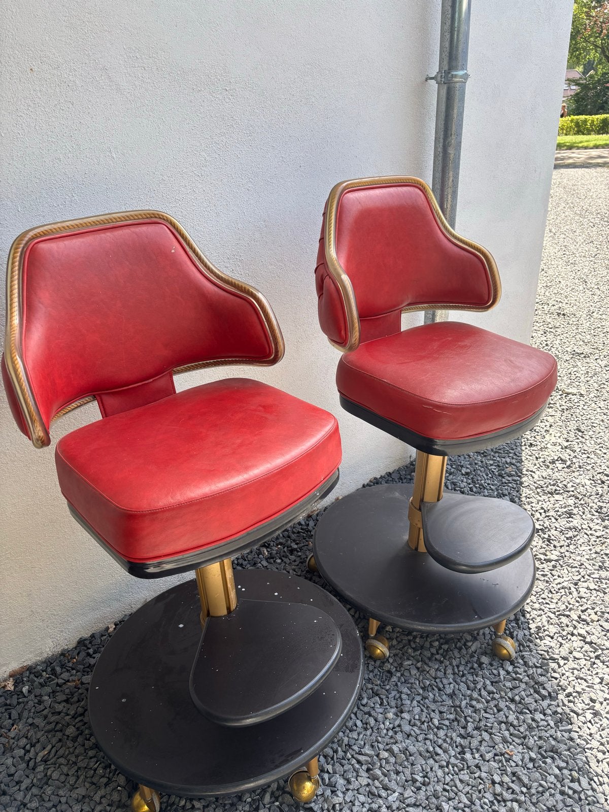 Set van 2  Rode Casino  Barstoelen, Ophalen