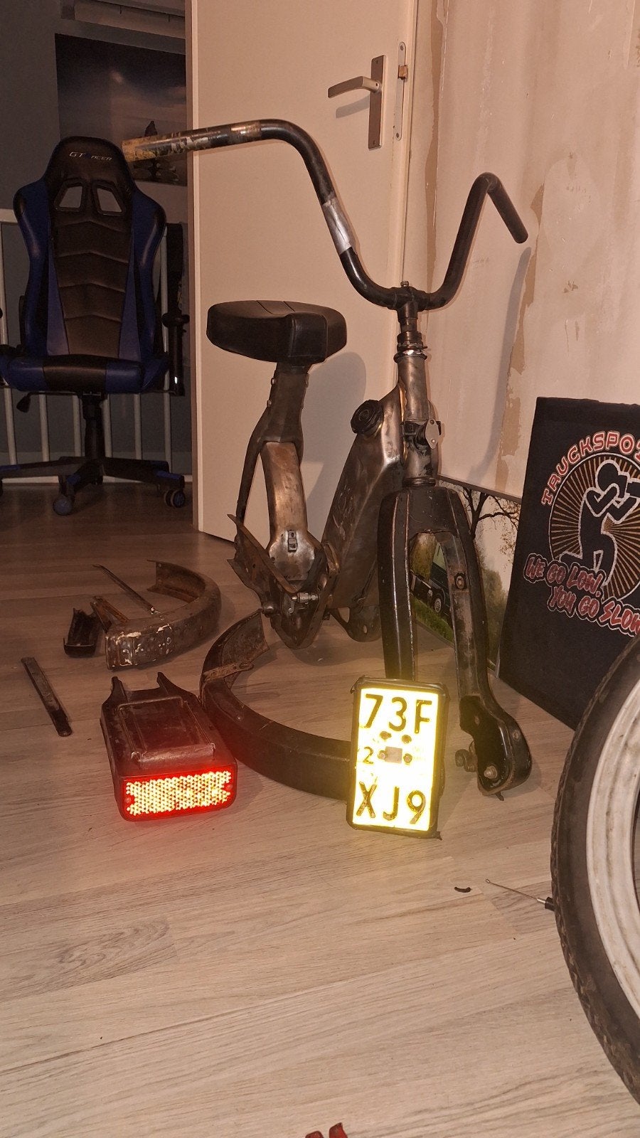 Vespa ciao vrame + blok + onderdelen: indien los verkoop, Fietsen en Brommers, Ophalen of Verzenden