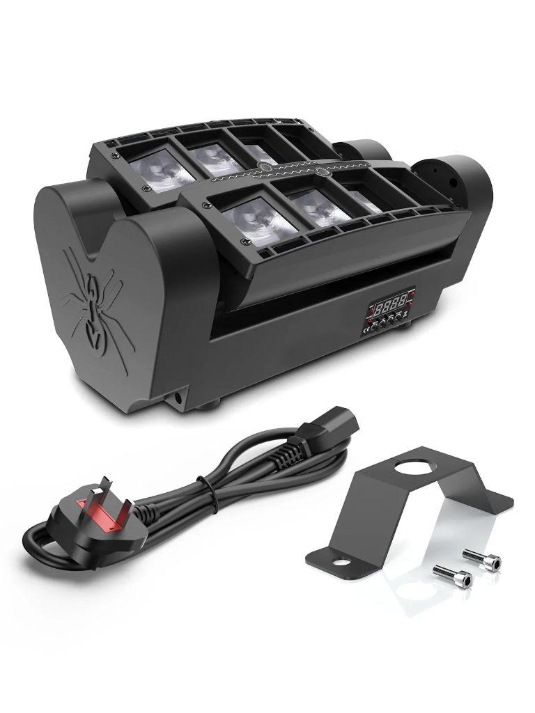 DJLicht Laser Mini Spider 80W 8 LEDs RGBW 4 in 1, Geluidgestuurd, ., Nieuw, Ophalen of Verzenden