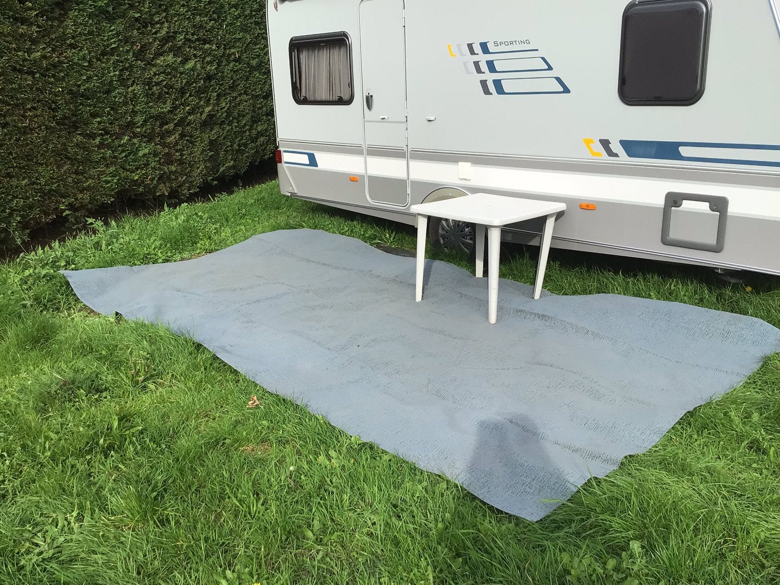 Te koop aangeboden: Voortent/ Luifel tapijt., Caravans en Kamperen, Ophalen of Verzenden, Gebruikt
