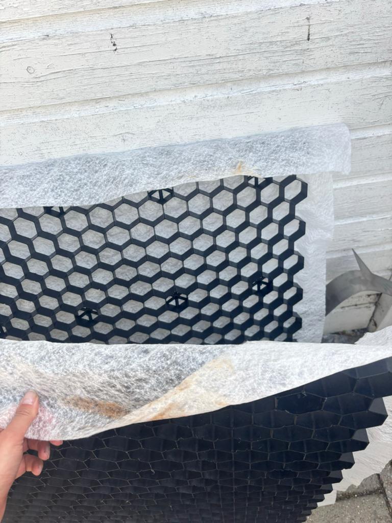 2 nieuwe grindplaten met worteldoek, Ophalen, Nieuw, Zwart, Overige typen