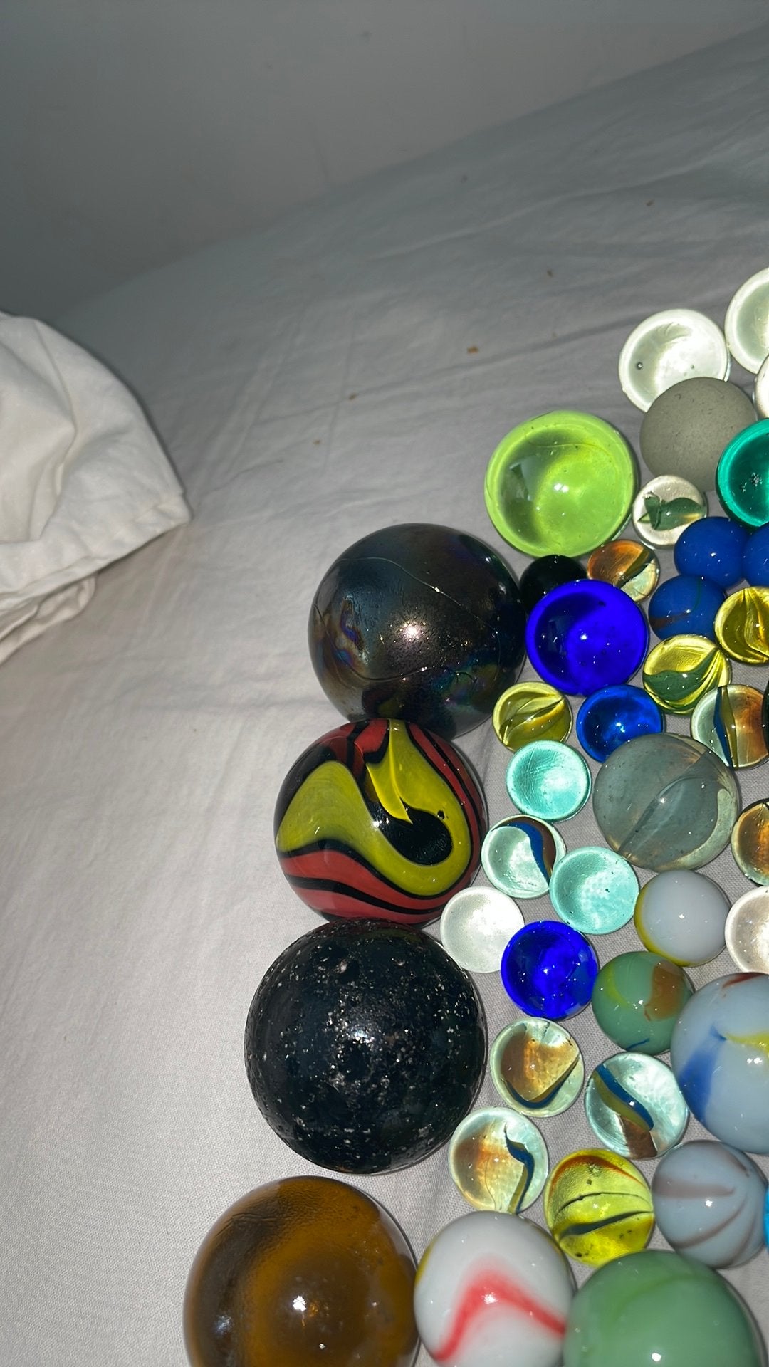 Mooie knikkers, Ongeveer 270 stuks mooie kleuren en patronen, Hobby en Vrije tijd, Ophalen of Verzenden, Zo goed als nieuw, Kraal