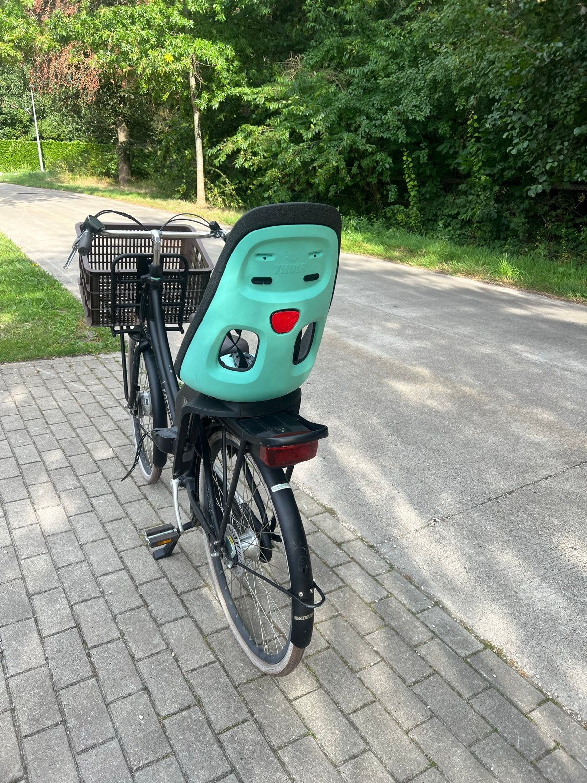 Cortina Transportfiets met Thule Yepp Maxi zitje, 50 tot 53 cm, Trommelrem, Ophalen, Overige merken