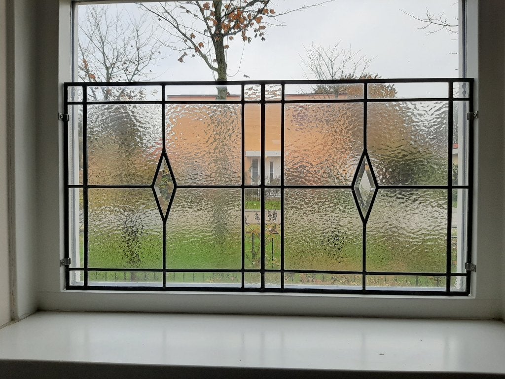 Glas in lood raamdecoratie opmaat, inkijkwering & bovenlicht, Doe-het-zelf en Verbouw, Ophalen, Gevelraam of Ruit, Almere, Nieuw