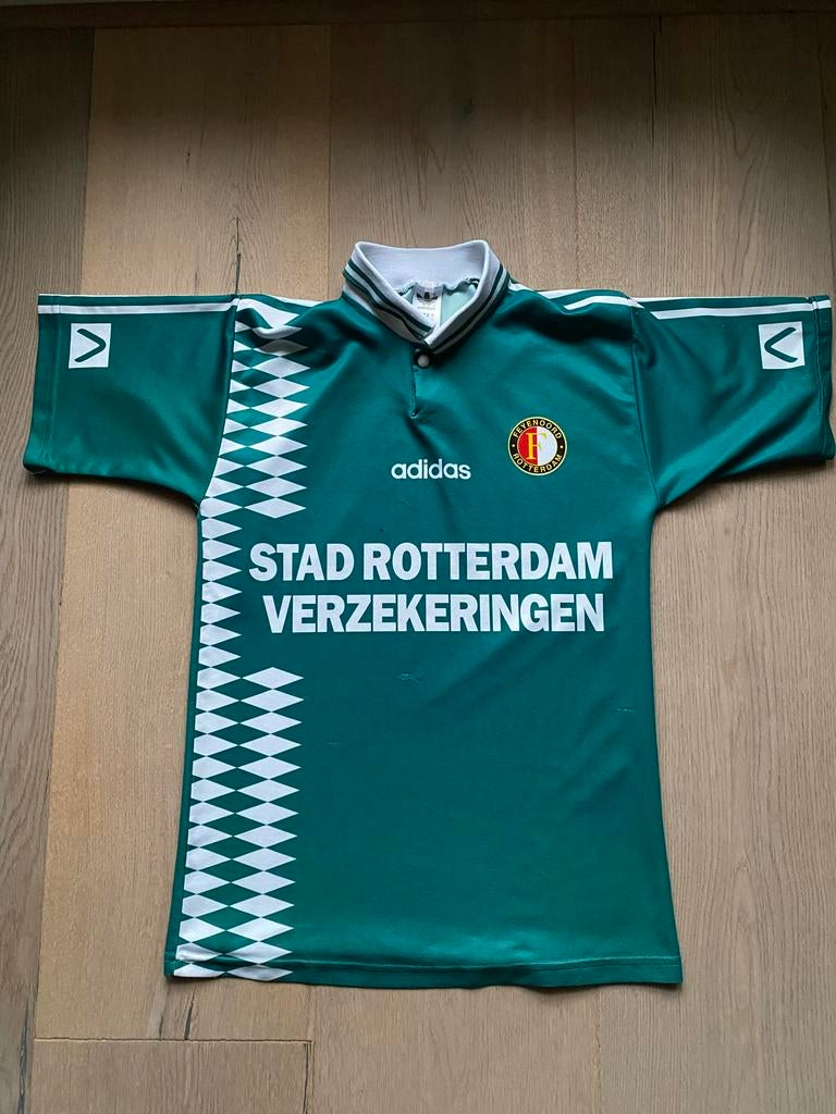 Vintage Feyenoord Uitshirt Adidas (1994-1995), Maat M, Ophalen of Verzenden, Gebruikt, Shirt