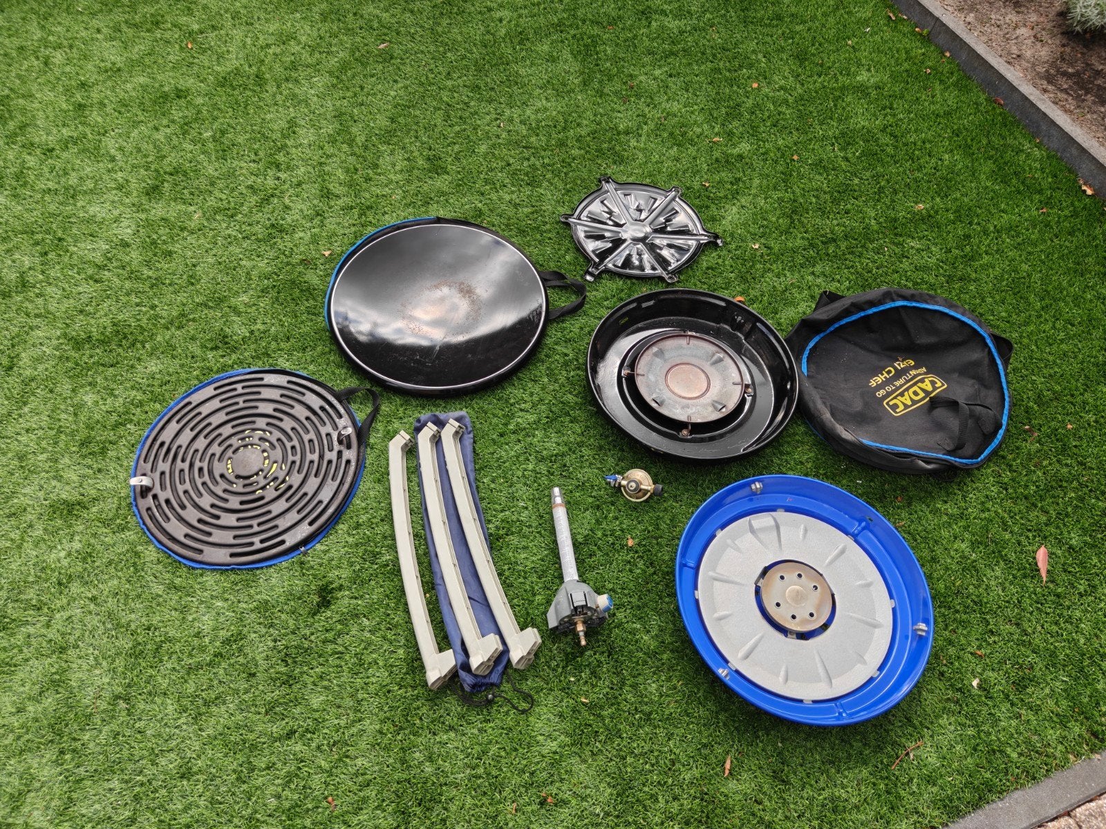 Gratis Cadac Skottelbraai met diverse accessoires, Ophalen of Verzenden, Gebruikt, Cadac