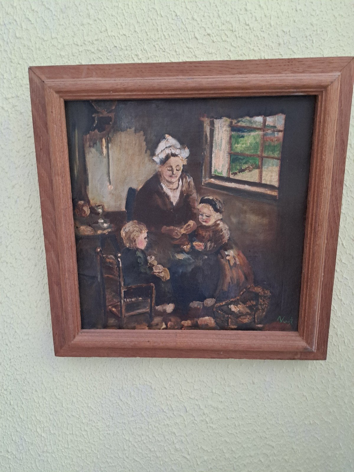 Mooi olieverf schilderij, Antiek en Kunst, Kunst | Schilderijen | Klassiek, Ophalen