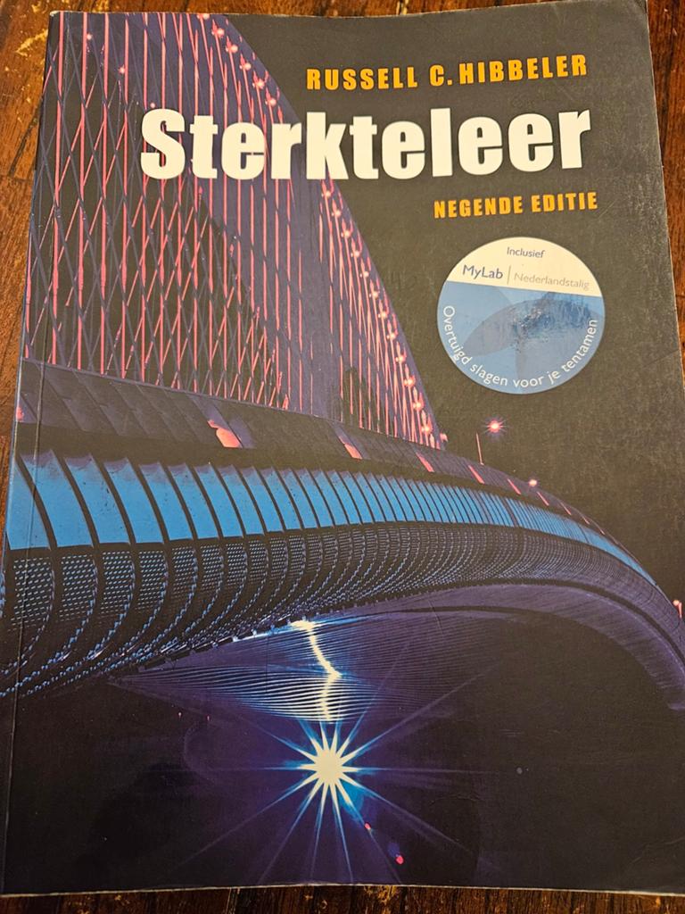 9789043034067 sterkteleer boek van russell c. Hibbeler 9e dr, Boeken, Techniek, Ophalen of Verzenden, Zo goed als nieuw, Russell C. Hibbeler