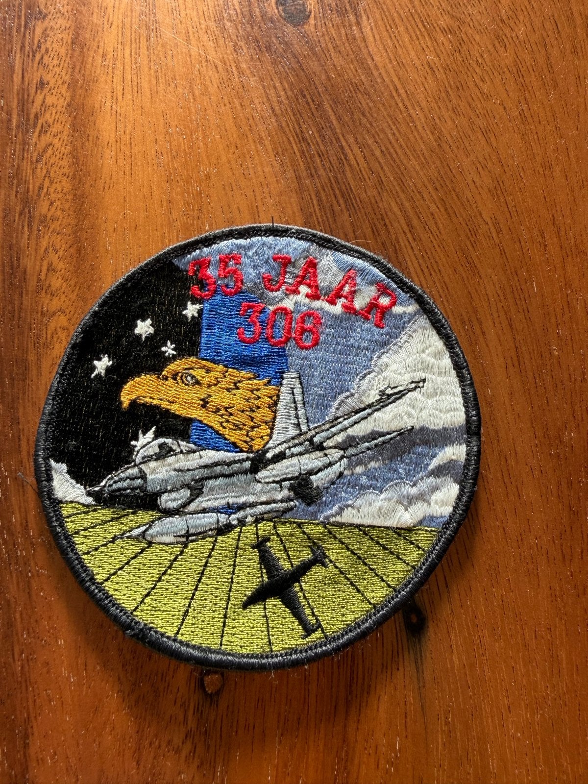 35 Jaar 306 Squadron Patch - Militaire Luchtvaart, Ophalen of Verzenden, Luchtmacht, Nederland, Embleem of Badge