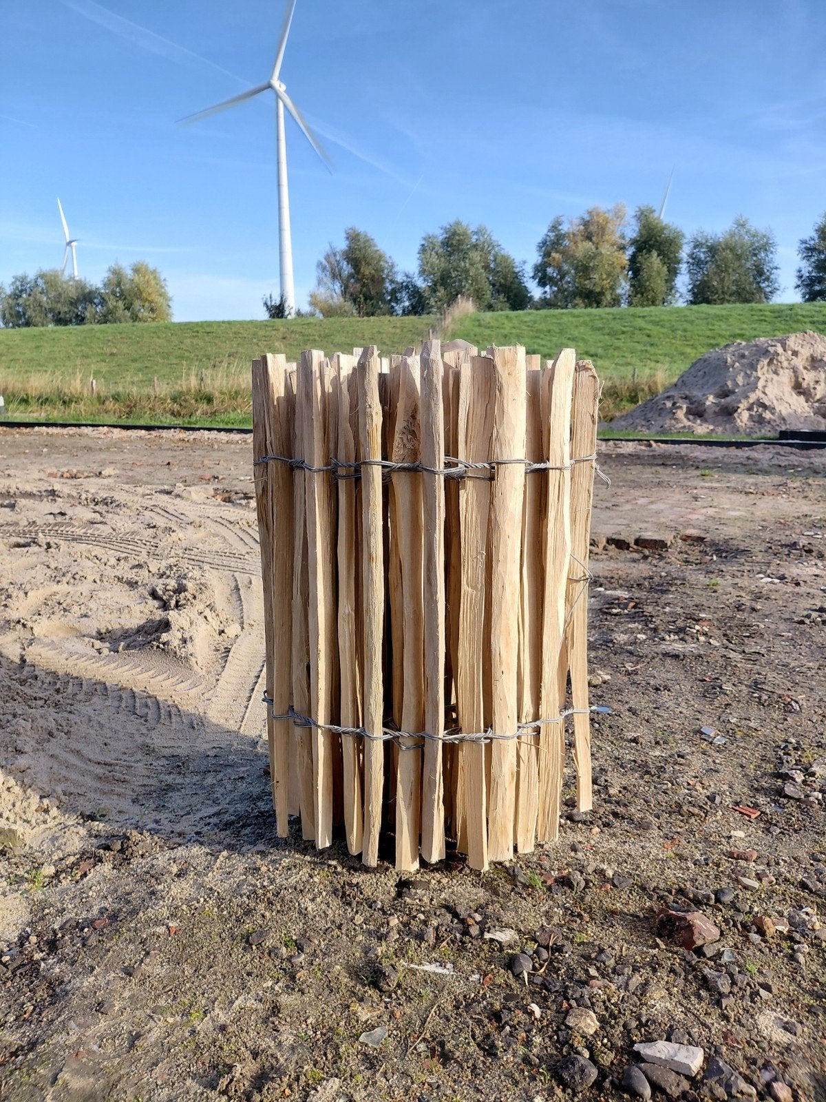 houten afrastering 50 cm hoog !, Ophalen, Nieuw, Hout, Tuinhek
