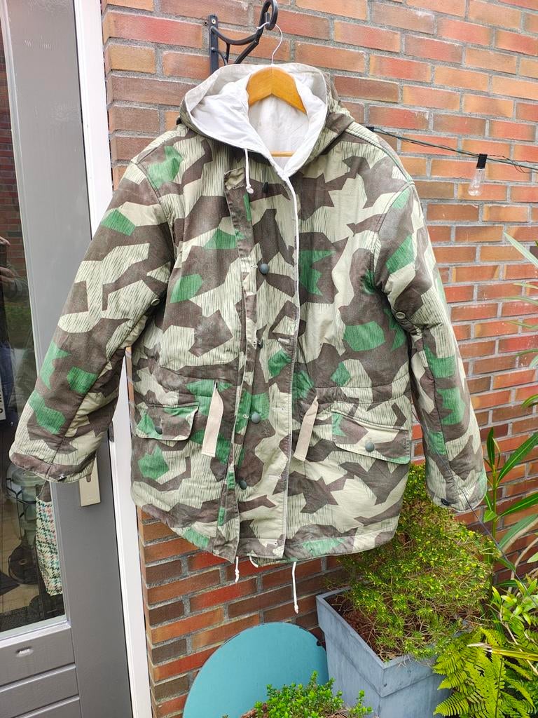 Wehrmacht wendejacke reproductie, Ophalen of Verzenden, Landmacht, Duitsland, Kleding of Schoenen