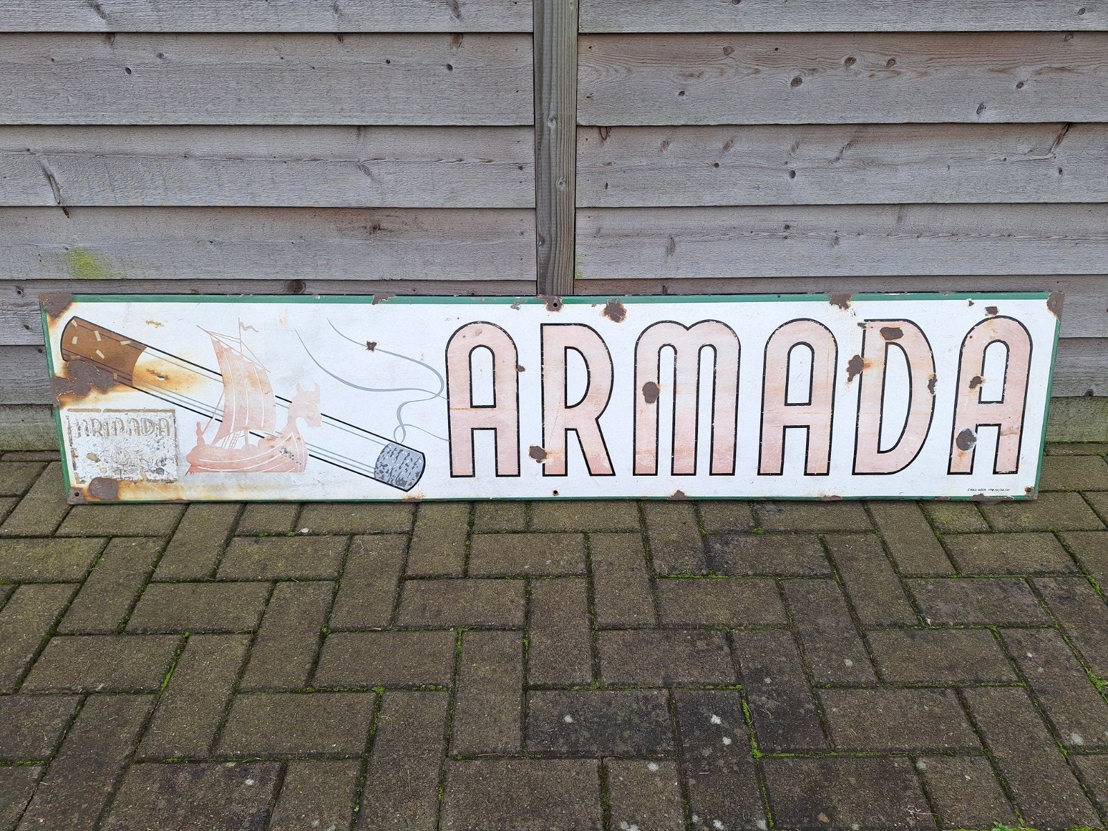Emaille reclamebord Armada 1961
Met oude sticker/zegel op
On, Verzamelen, Ophalen, Reclamebord