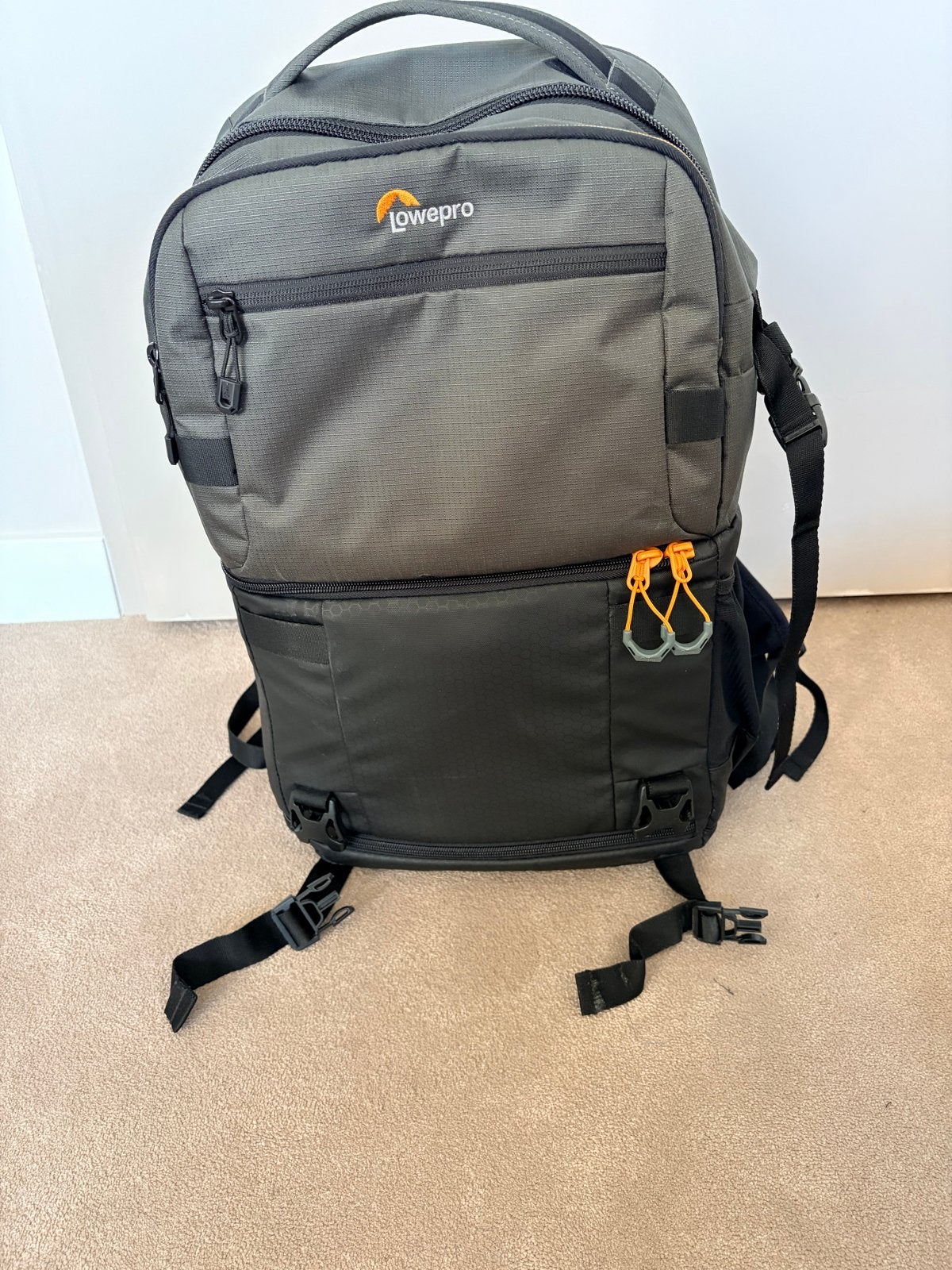 Lowepro Fastpack Pro BP 250 AW III Grijs - Zo goed als nieuw, Audio, Tv en Foto, Fotografie | Fototassen, Lowepro, Rugtas, Gevoerd