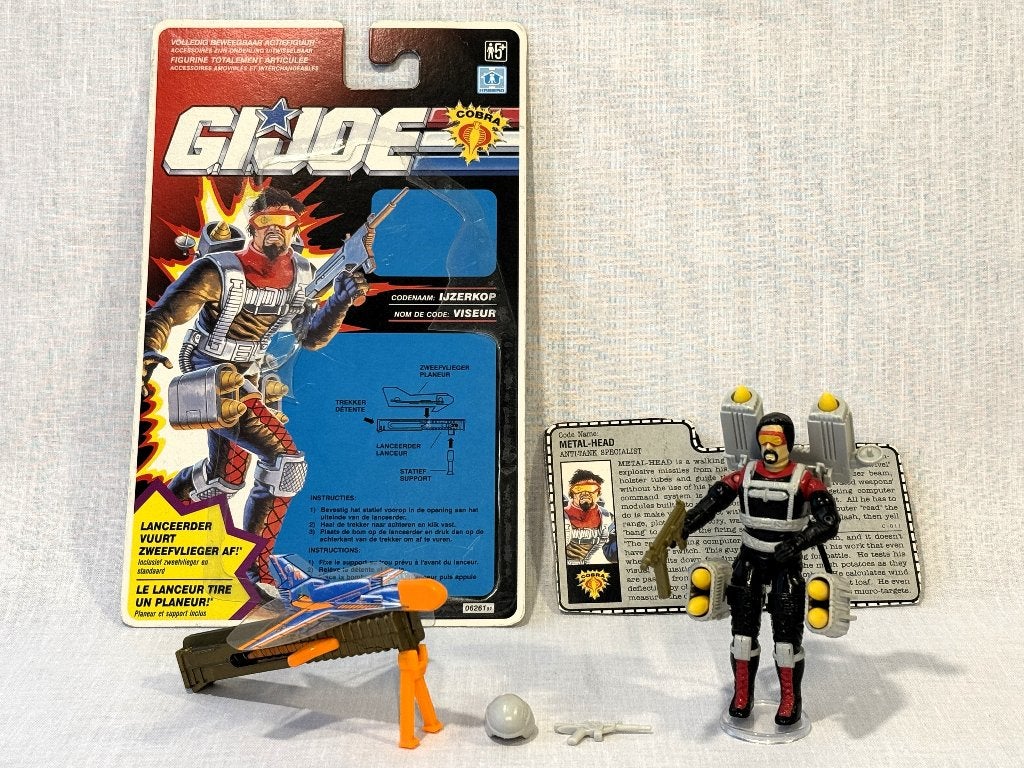 Gi Joe ARAH Iron Grenadier Metalhead EU + US Versie met card, Ophalen of Verzenden, Zo goed als nieuw