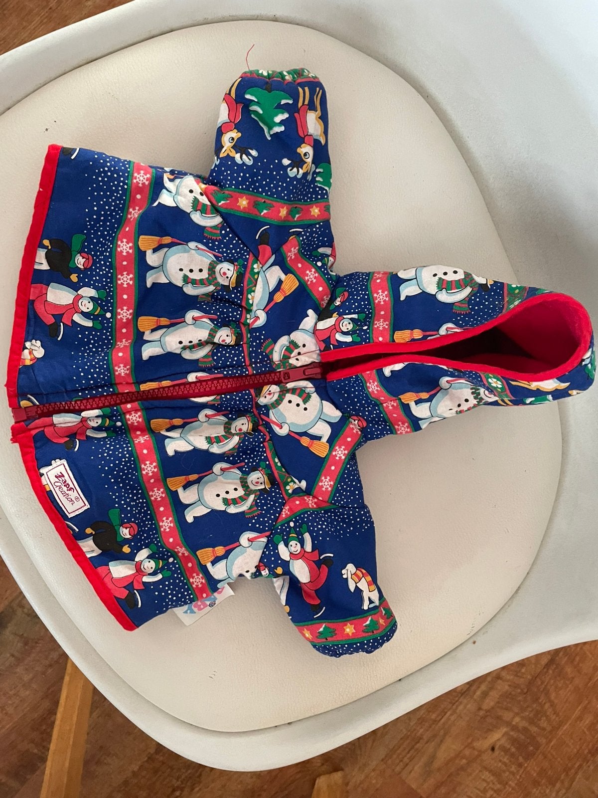 Kerst jas voor pop 40 cm, Ophalen of Verzenden, Zo goed als nieuw, Babypop