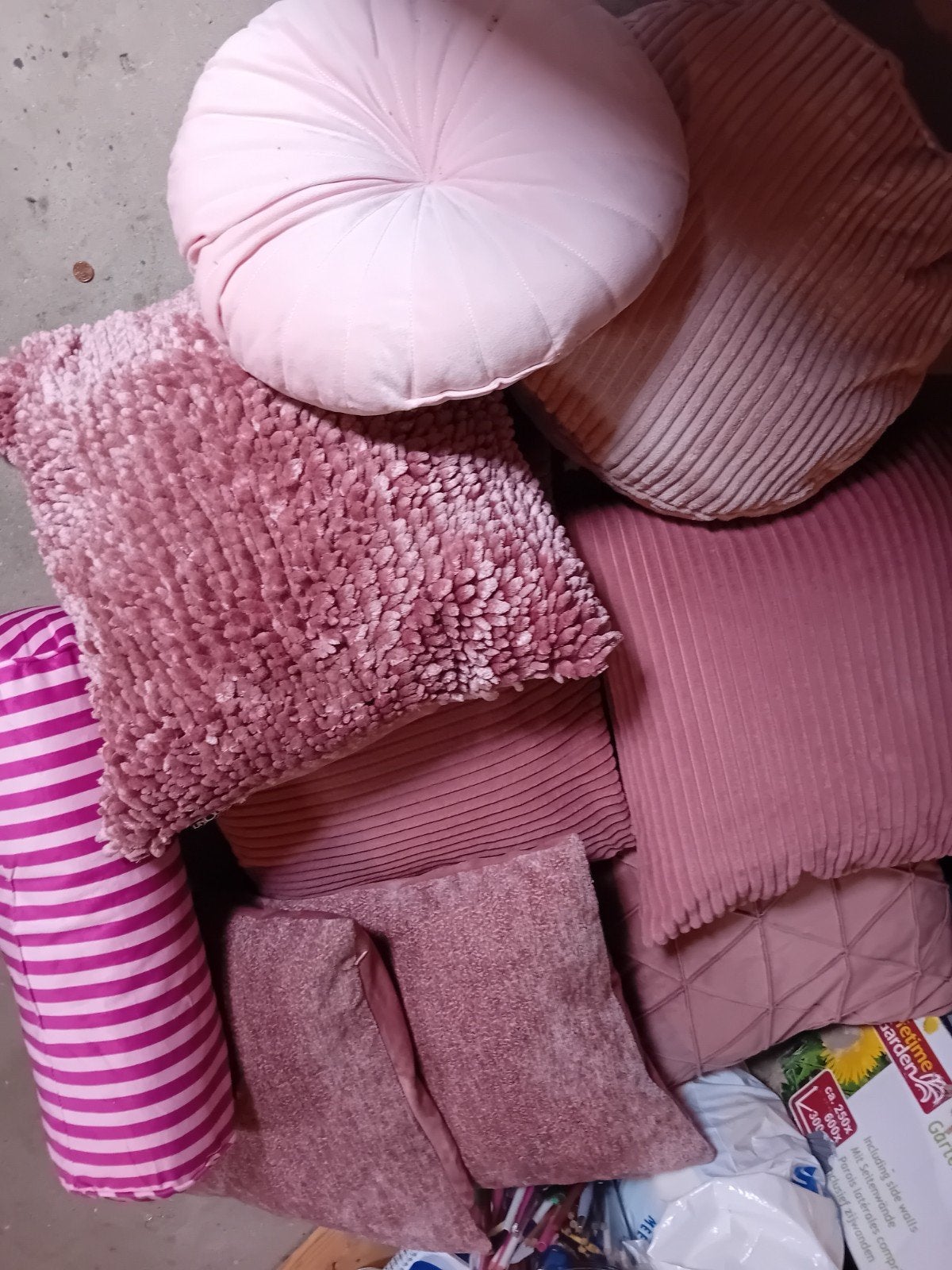 sierkussens oud rose, Ophalen, Roze, Vierkant