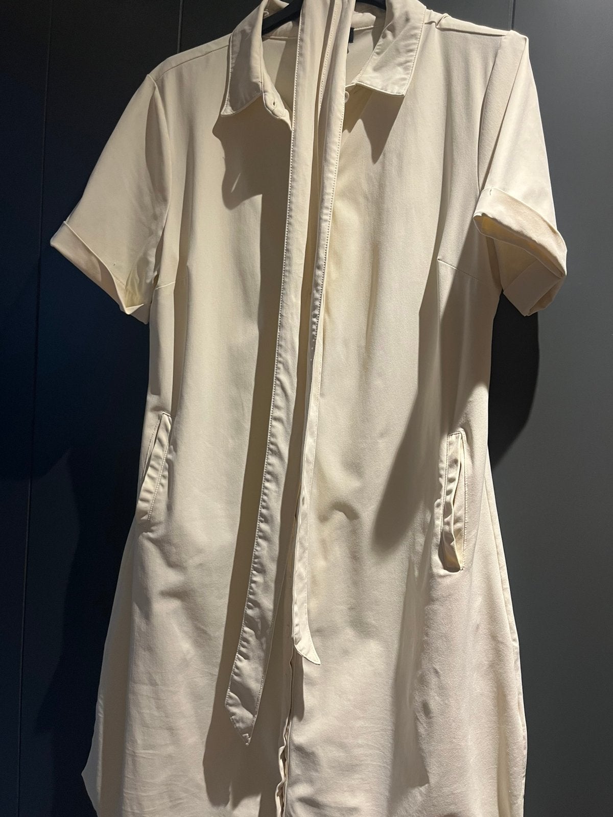 Mi Piace jurk, Beige, Maat 42/44 (L), Ophalen of Verzenden, Zo goed als nieuw
